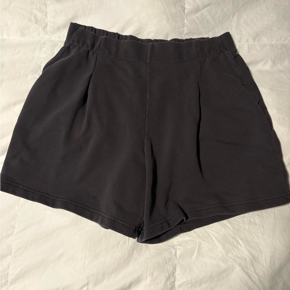 Aerie smoked gray fleece shorts